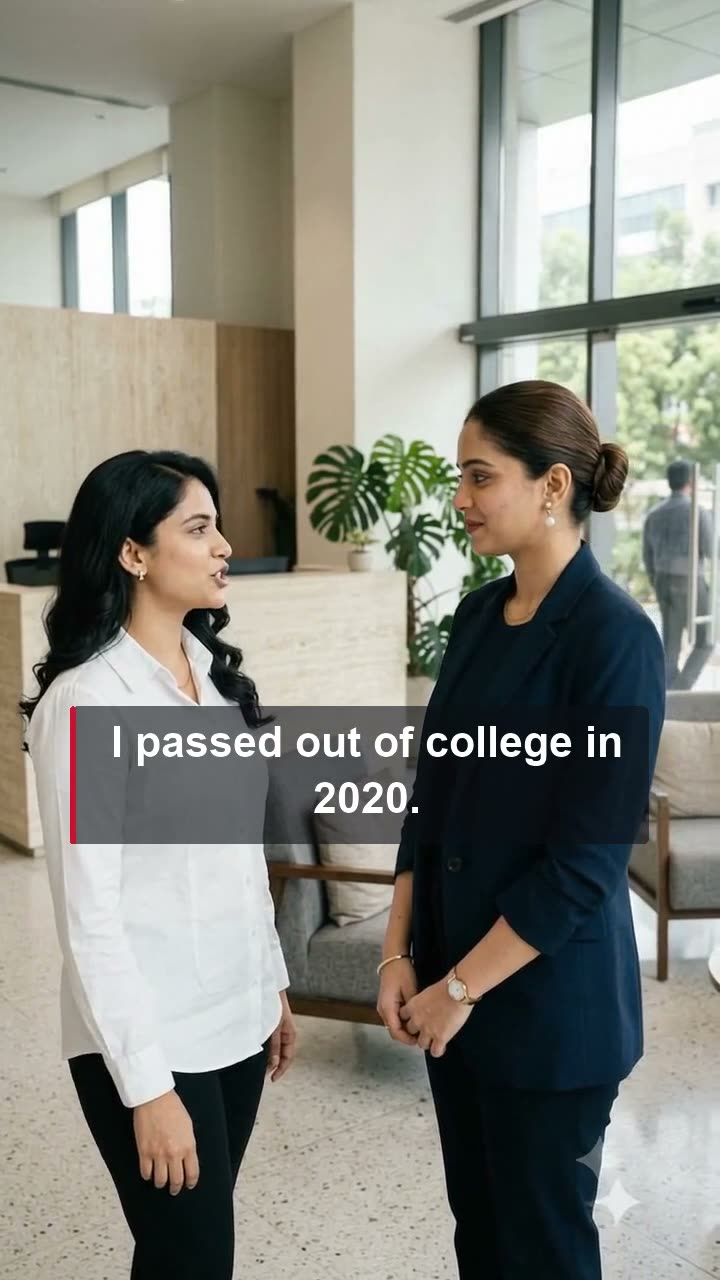 I passed out of college in 2020.